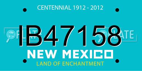 IB47158 New Mexico License Plate