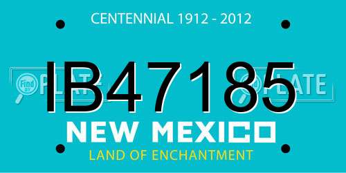IB47185 New Mexico License Plate
