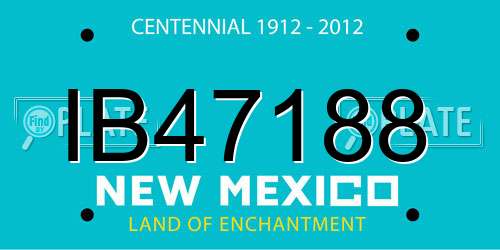 IB47188 New Mexico License Plate