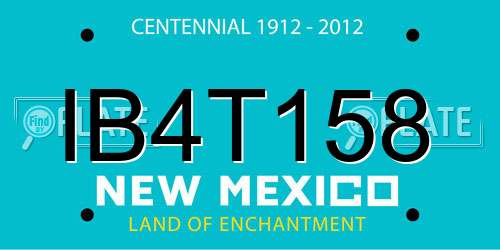 IB4T158 New Mexico License Plate