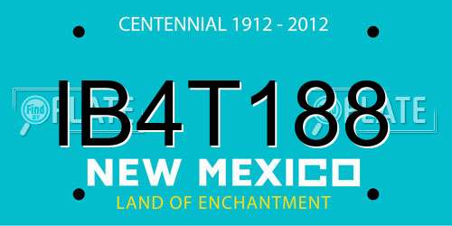 IB4T188 New Mexico License Plate