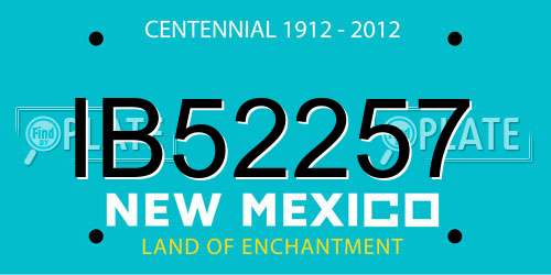 IB52257 New Mexico License Plate