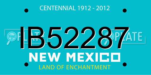 IB52287 New Mexico License Plate