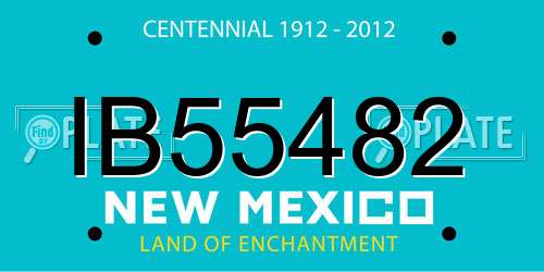 IB55482 New Mexico License Plate