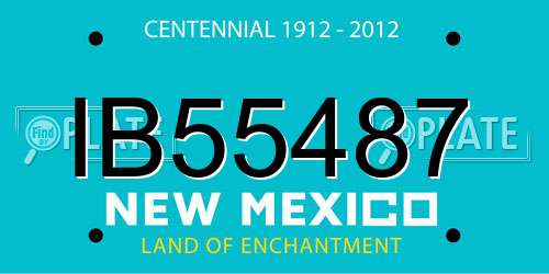 IB55487 New Mexico License Plate