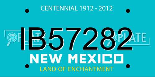IB57282 New Mexico License Plate