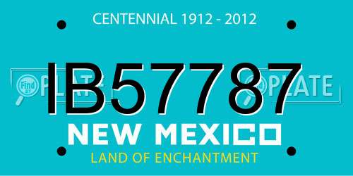 IB57787 New Mexico License Plate