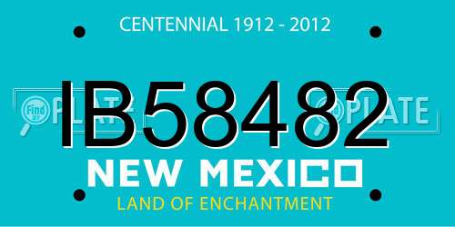 IB58482 New Mexico License Plate