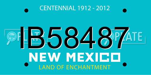 IB58487 New Mexico License Plate
