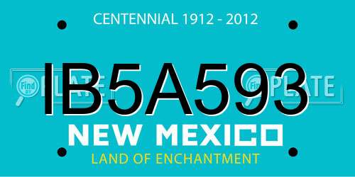 IB5A593 New Mexico License Plate