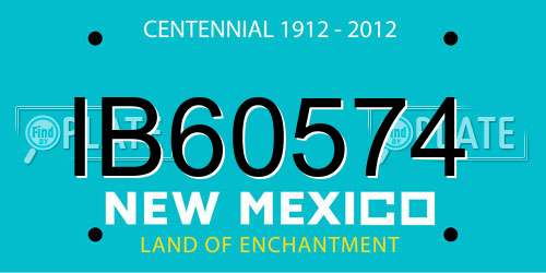 IB60574 New Mexico License Plate
