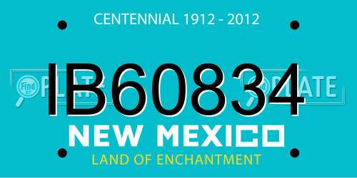 IB60834 New Mexico License Plate