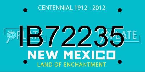 IB72235 New Mexico License Plate