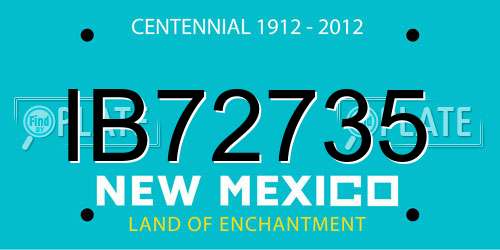 IB72735 New Mexico License Plate
