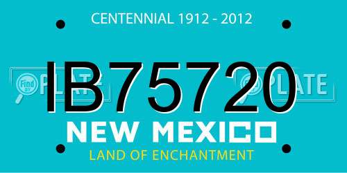 IB75720 New Mexico License Plate