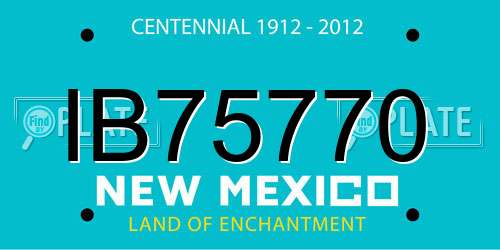 IB75770 New Mexico License Plate