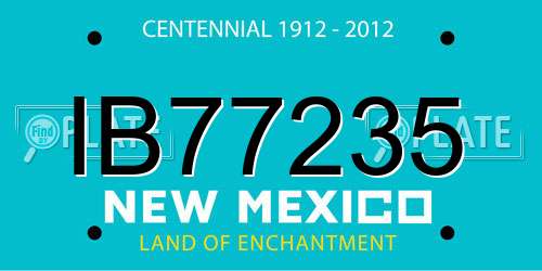 IB77235 New Mexico License Plate
