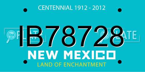 IB78728 New Mexico License Plate