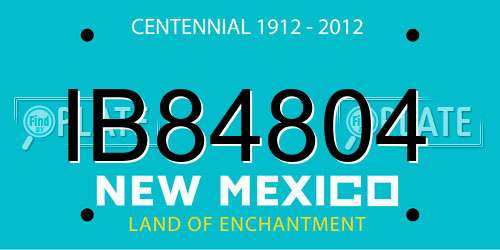 IB84804 New Mexico License Plate