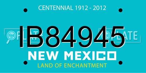 IB84945 New Mexico License Plate
