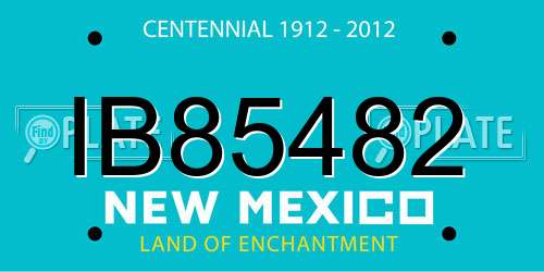 IB85482 New Mexico License Plate