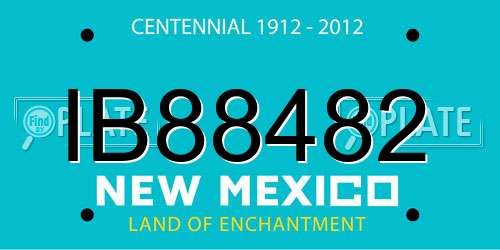 IB88482 New Mexico License Plate