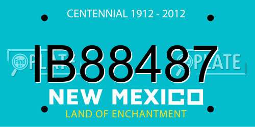 IB88487 New Mexico License Plate