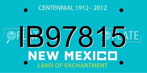 IB97815 New Mexico License Plate