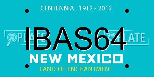 IBAS64 New Mexico License Plate
