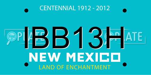 IBB13H New Mexico License Plate