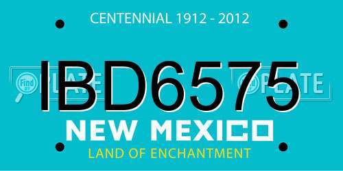 IBD6575 New Mexico License Plate