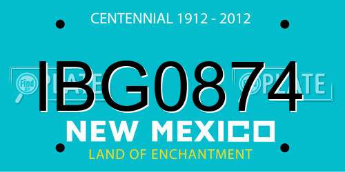 IBG0874 New Mexico License Plate