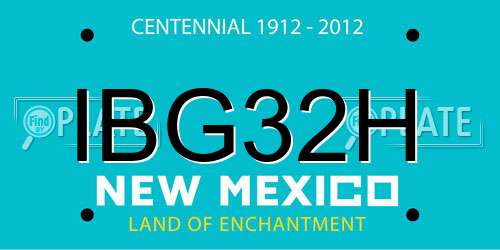 IBG32H New Mexico License Plate