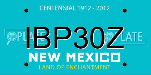 IBP30Z New Mexico License Plate