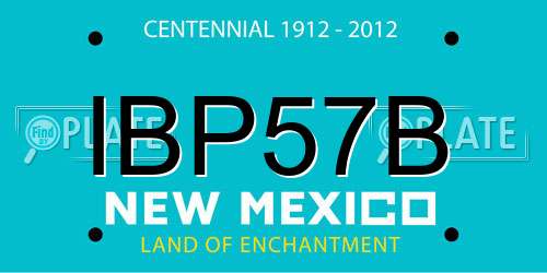 IBP57B New Mexico License Plate