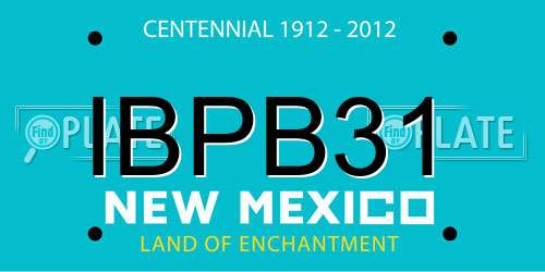 IBPB31 New Mexico License Plate
