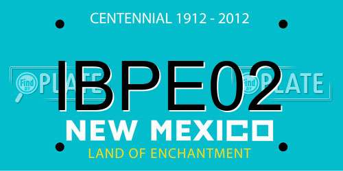 IBPE02 New Mexico License Plate