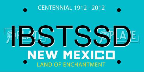 IBSTSSD New Mexico License Plate
