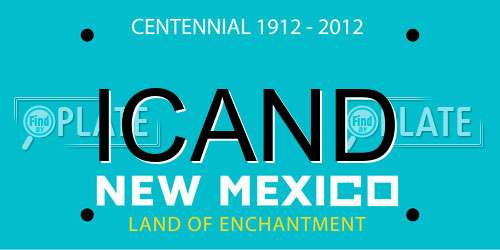 ICAND New Mexico License Plate