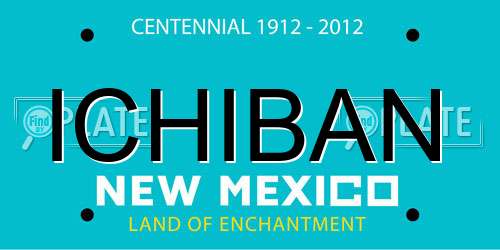 ICHIBAN New Mexico License Plate