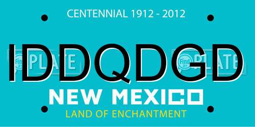 IDDQDGD New Mexico License Plate