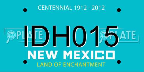 IDH015 New Mexico License Plate