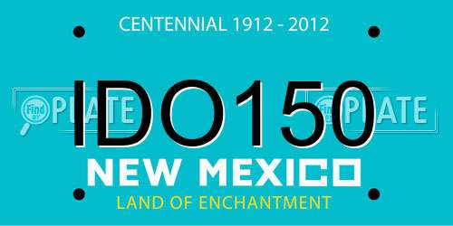 IDO150 New Mexico License Plate
