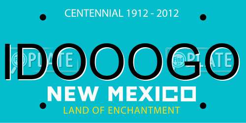 IDOOOGO New Mexico License Plate