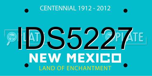 IDS5227 New Mexico License Plate