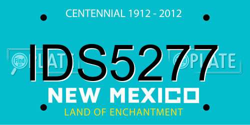 IDS5277 New Mexico License Plate