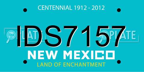 IDS7157 New Mexico License Plate