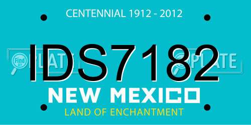 IDS7182 New Mexico License Plate