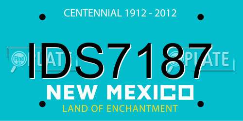IDS7187 New Mexico License Plate