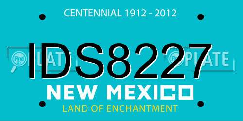 IDS8227 New Mexico License Plate